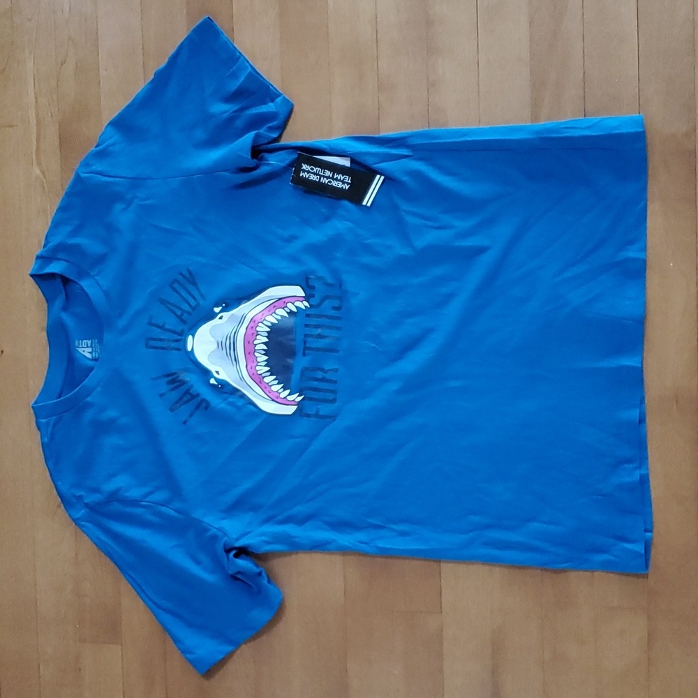 Mens "Jaw Ready For This?" Shark T-Shirt Size Large XL  NWT